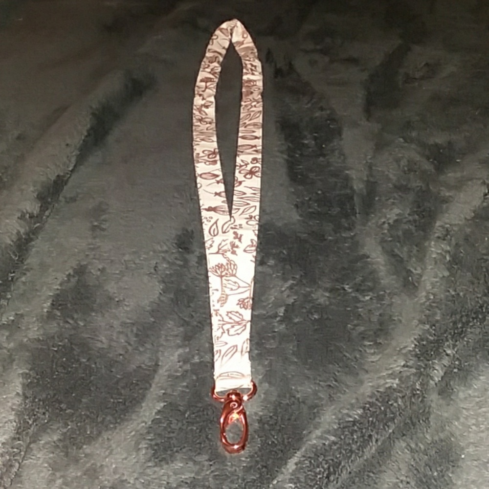 Rose gold lanyard